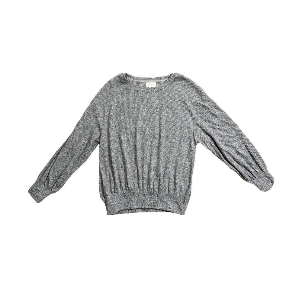 Anthropologie’s MELLODAY Relaxed Fit Casual Sweater Gray Size Large - Picture 6 of 10